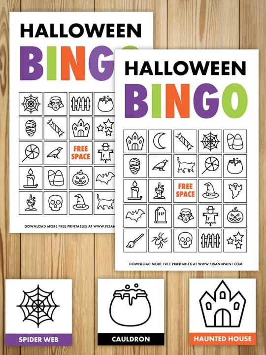 free printable bingo halloween