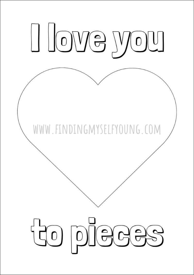 love you to pieces printable love you to pieces printable