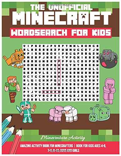 minecraft word search free printable
