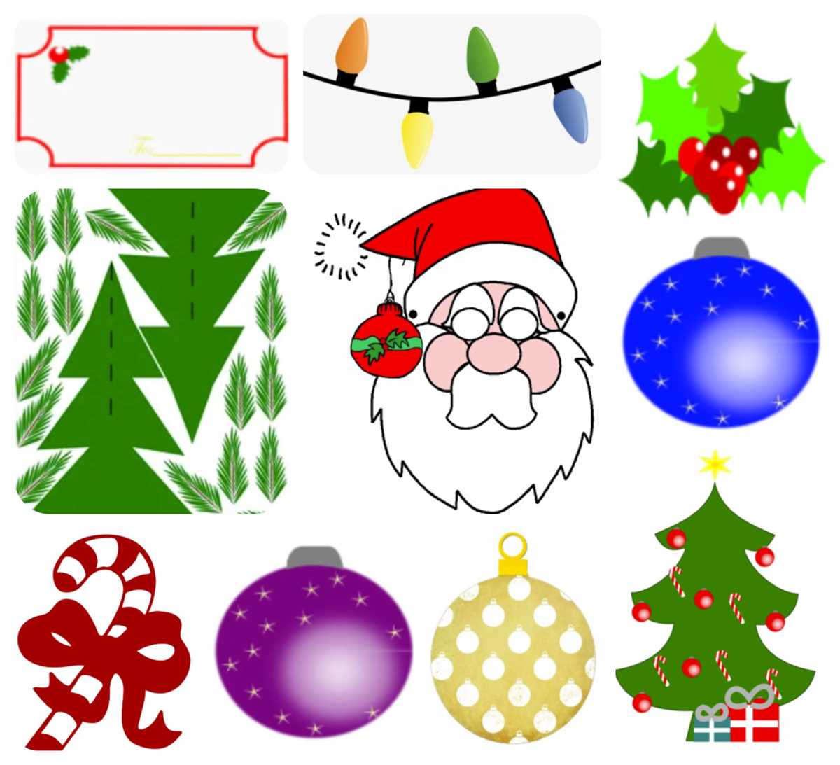 paper christmas decorations printable paper christmas decorations printable
