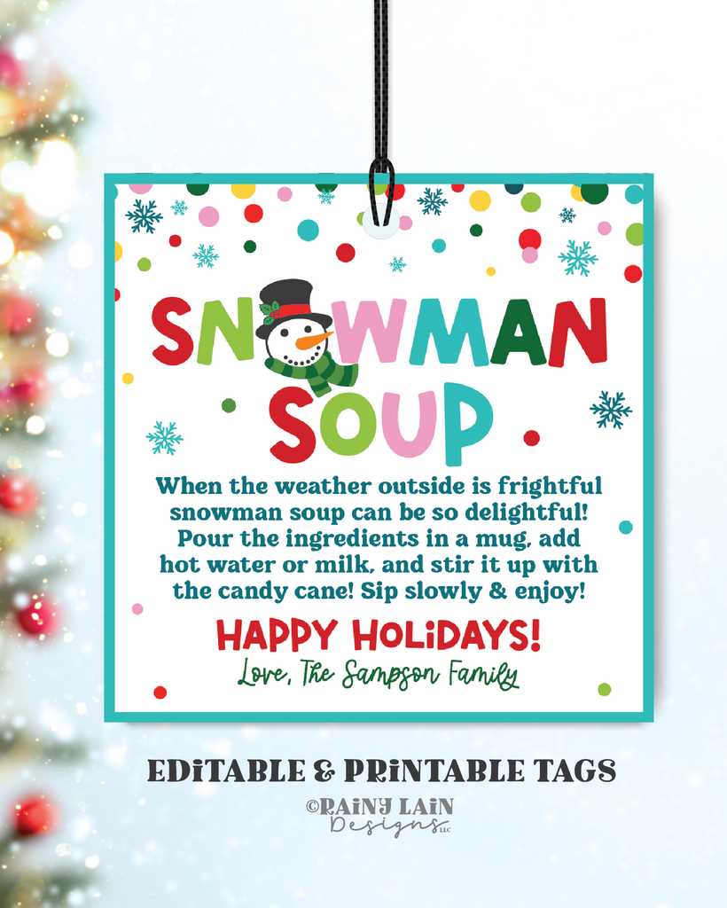 free printable hot chocolate gift tags