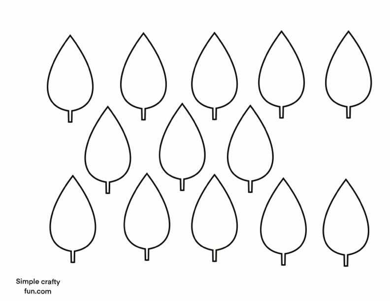 free printable leaves stencils