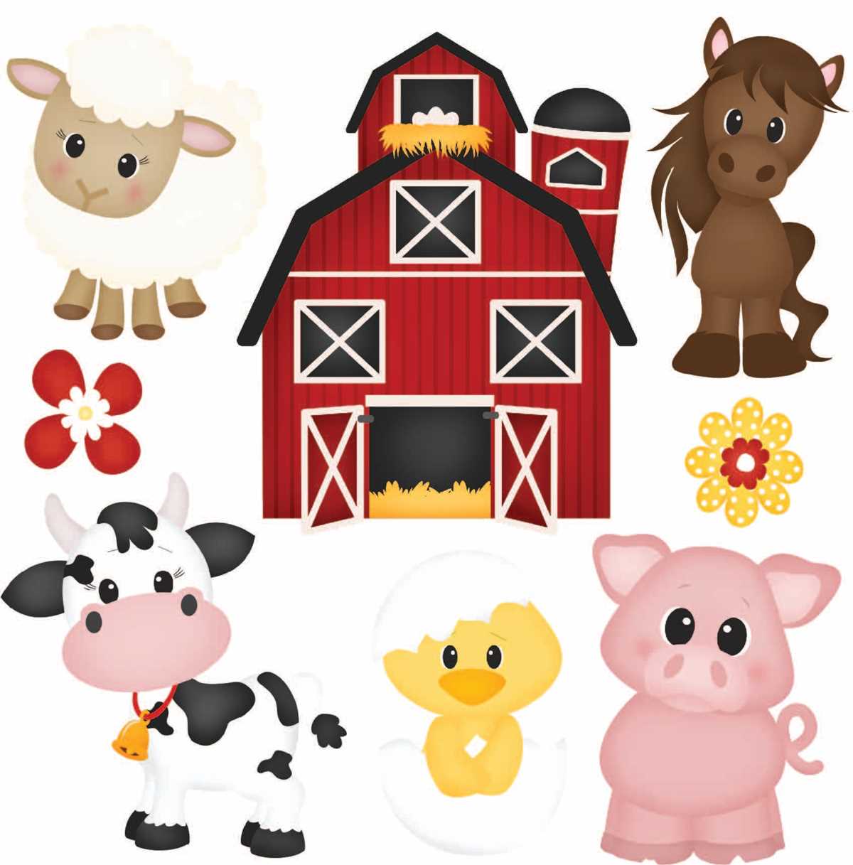 free printable farm animals clipart