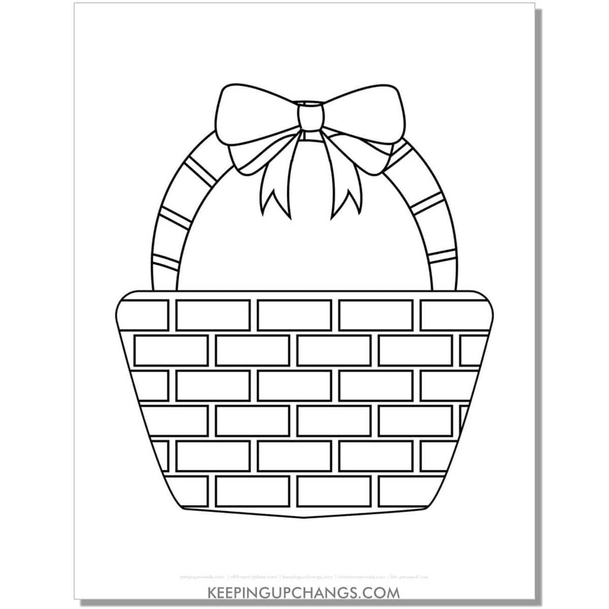 easter basket coloring pages printable easter basket coloring pages printable