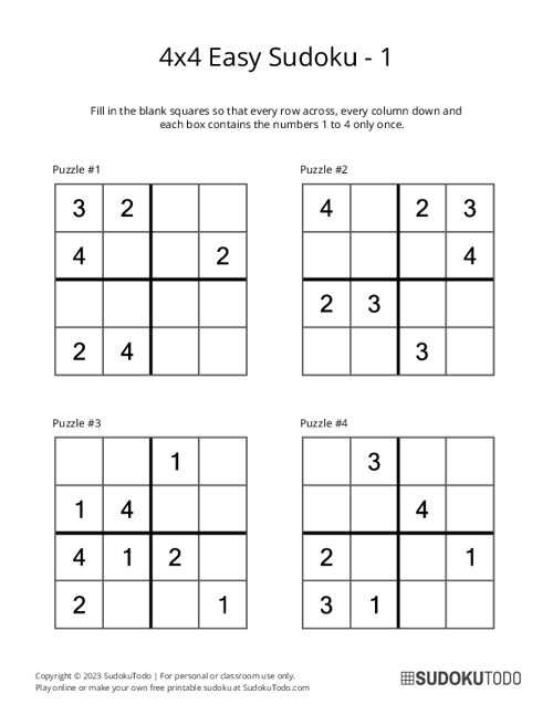 easy sudoku puzzles printable easy sudoku puzzles printable