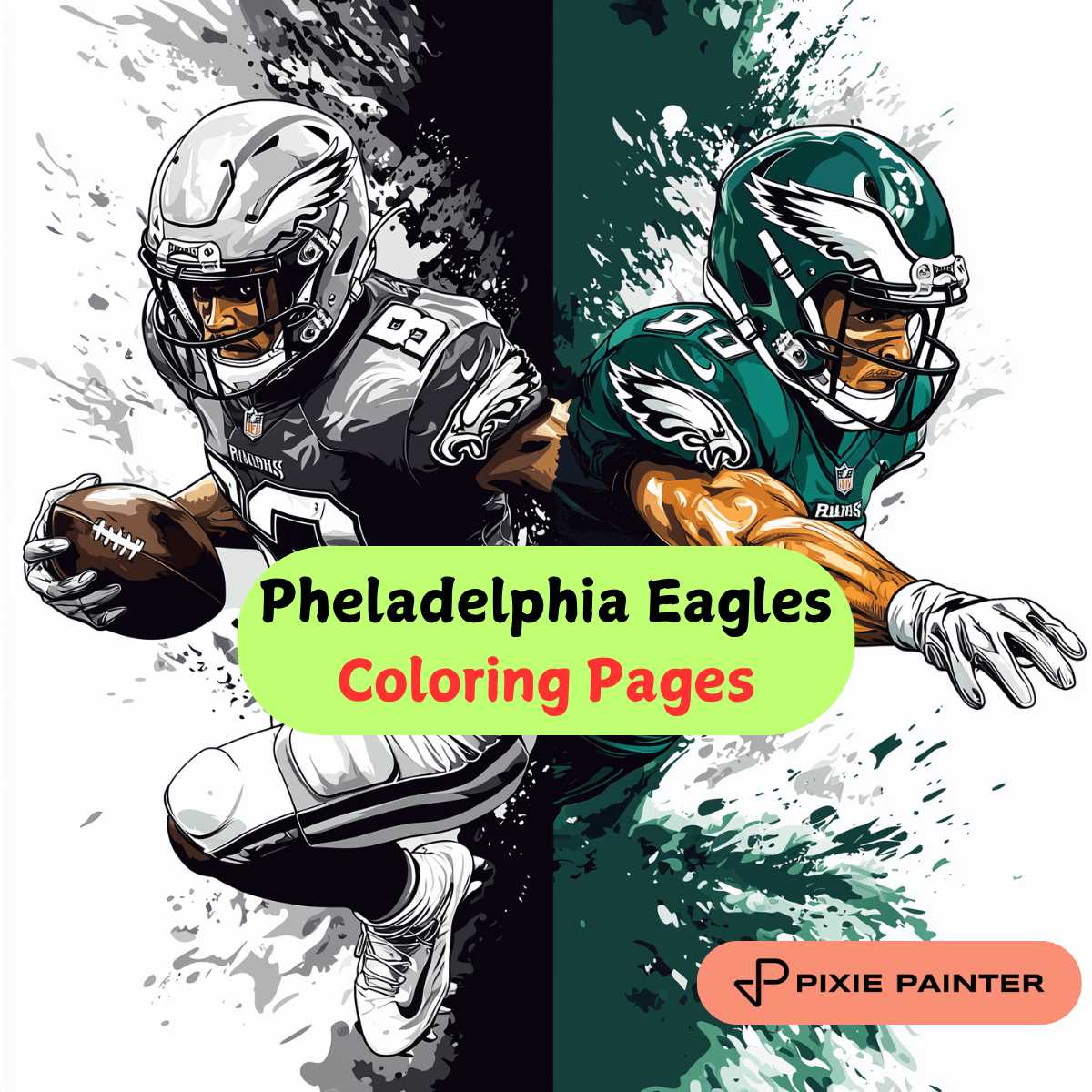 philadelphia eagles coloring pages printable