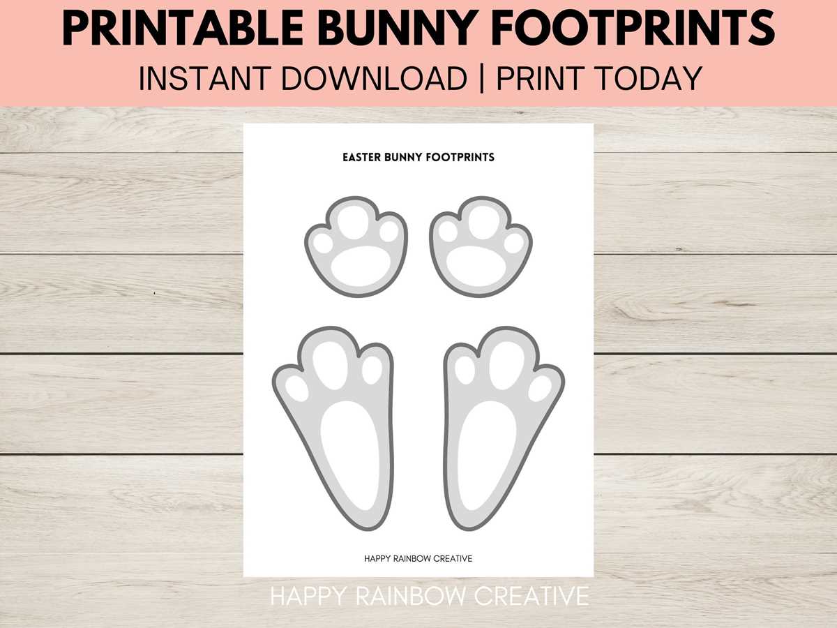 bunny paws printable bunny paws printable