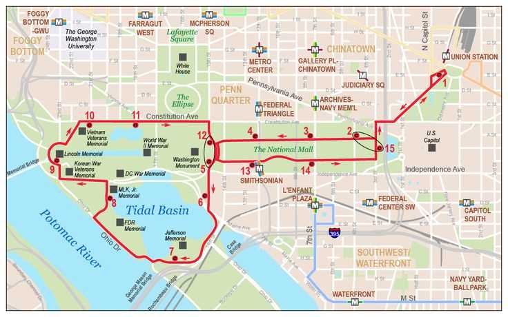 printable map of dc mall