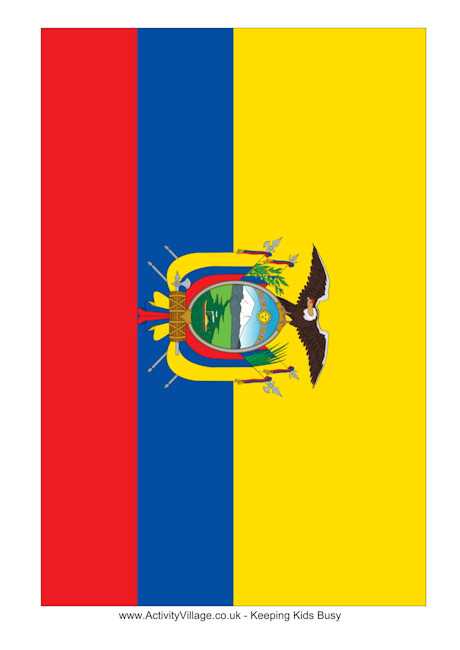 ecuador flag printable