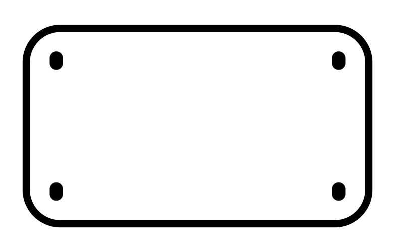 editable printable license plate template