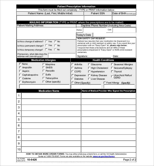 editable printable prescription pad template editable printable prescription pad template