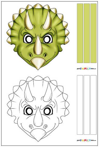 printable dinosaur mask printable dinosaur mask
