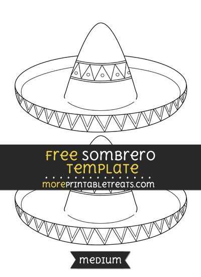 free printable sombrero template