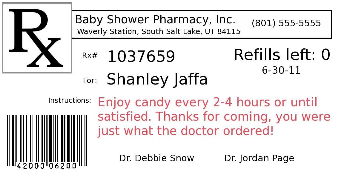printable medication labels
