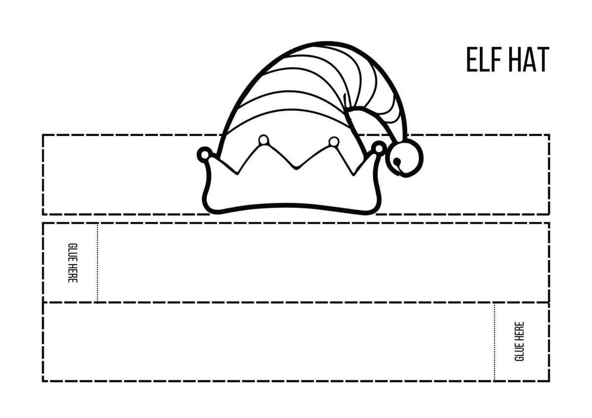 elf hat printable elf hat printable