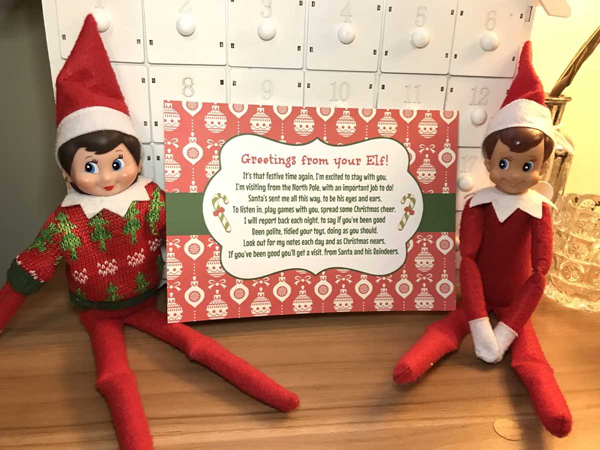 elf on the shelf printable activities