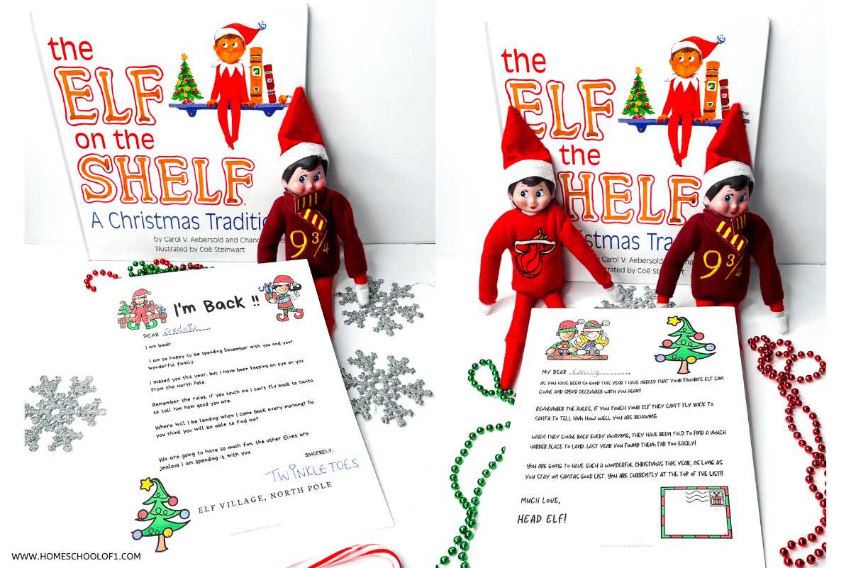 elf on the shelf printable letter free