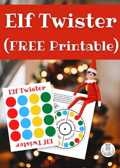 elf twister free printable