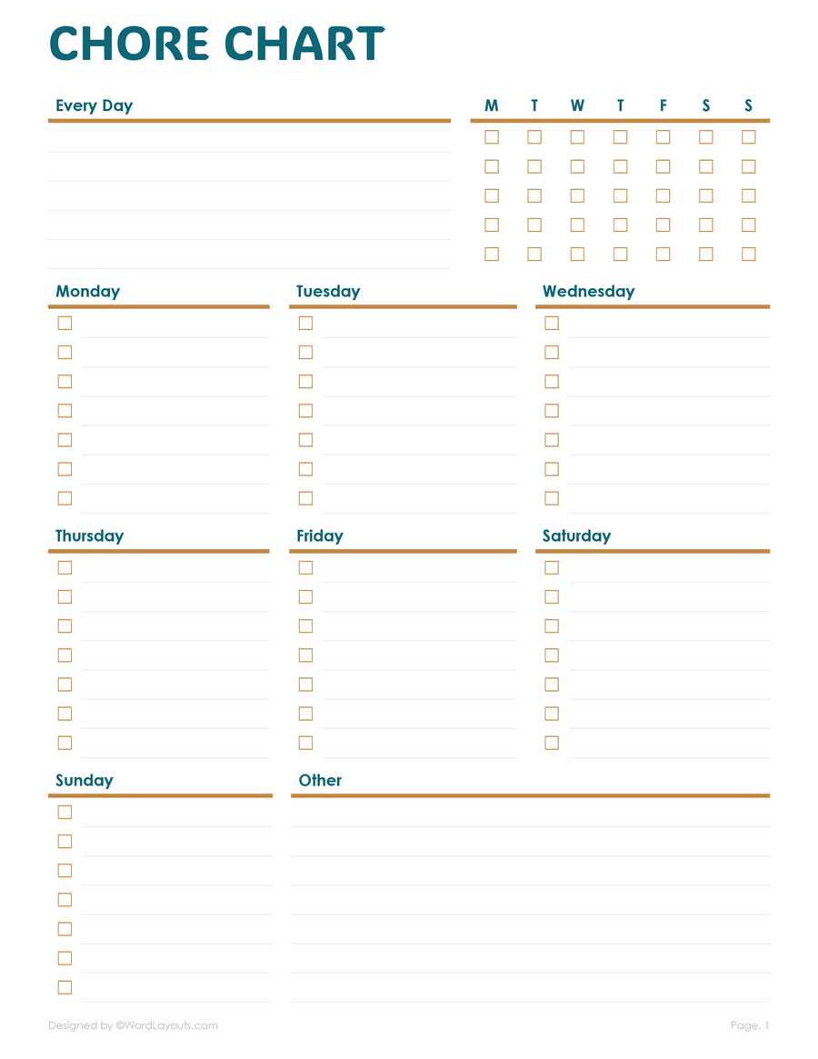 printable household chore chart printable household chore chart