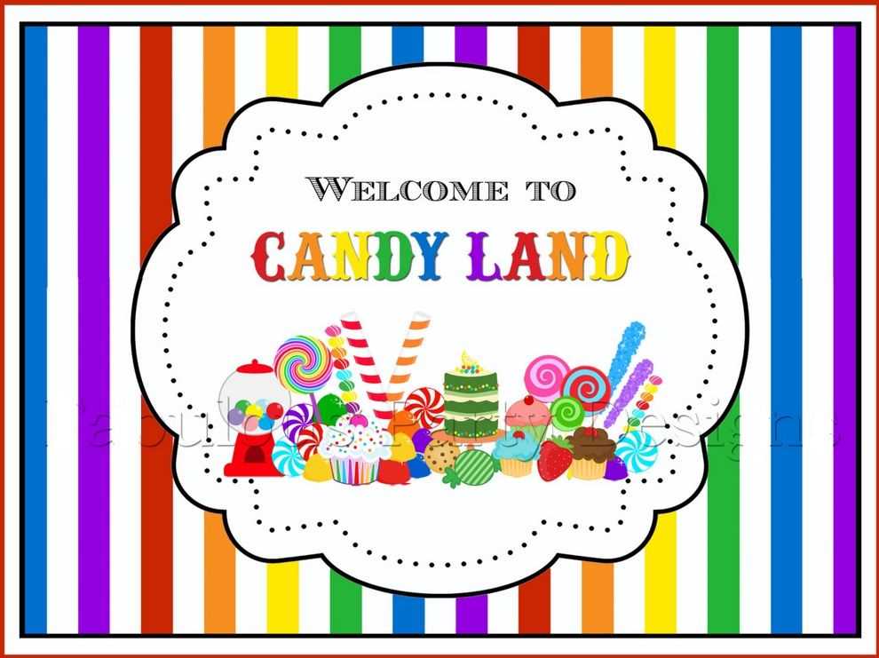 candyland free printables