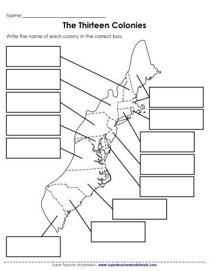 free printable map 13 original colonies free printable map 13 original colonies