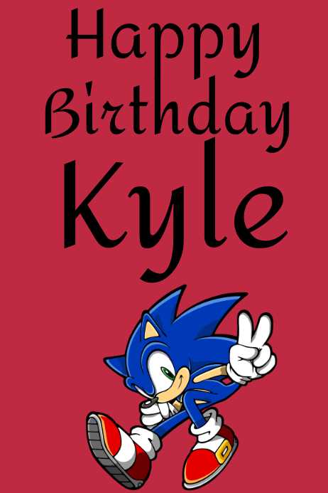 sonic birthday cards printable