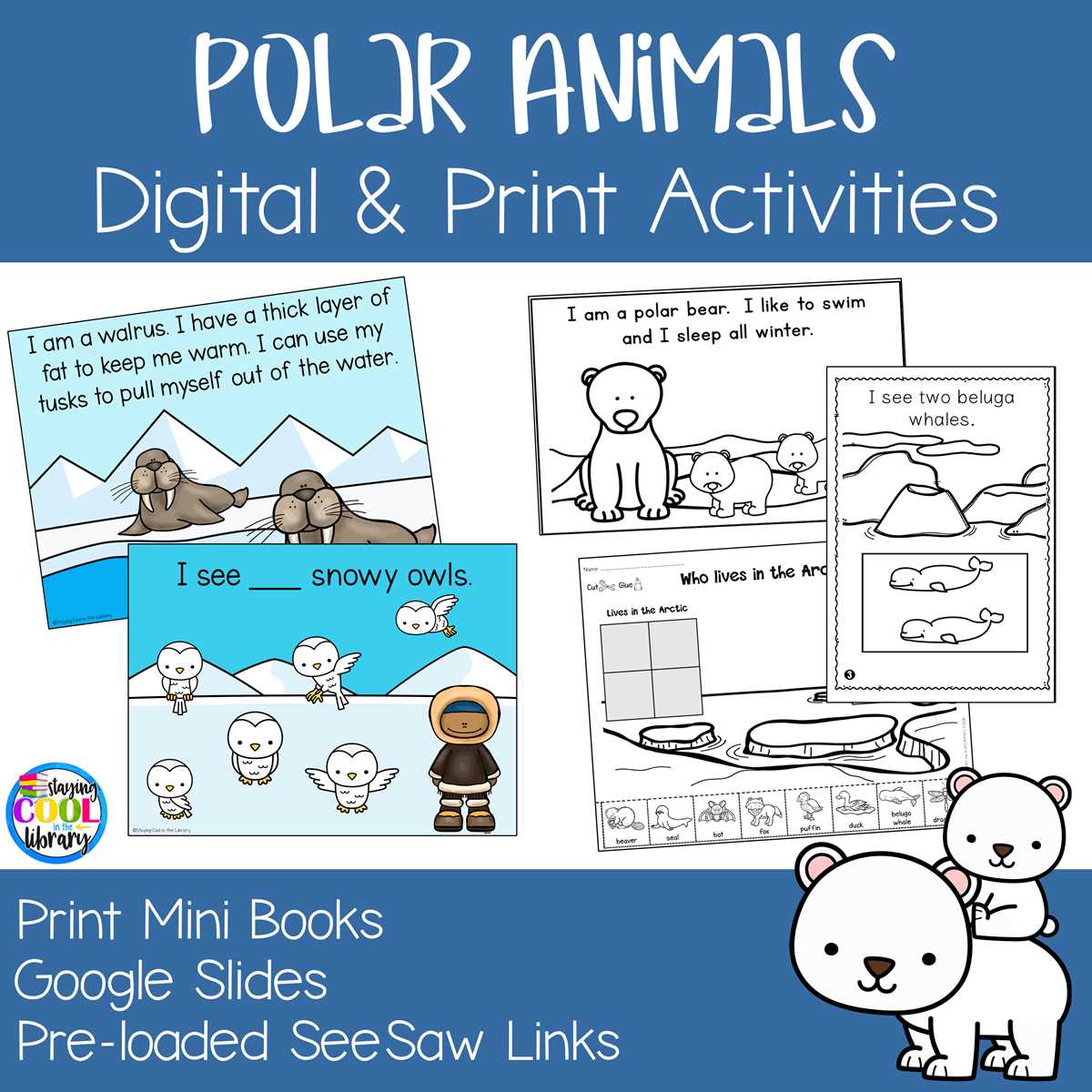 arctic animal printables