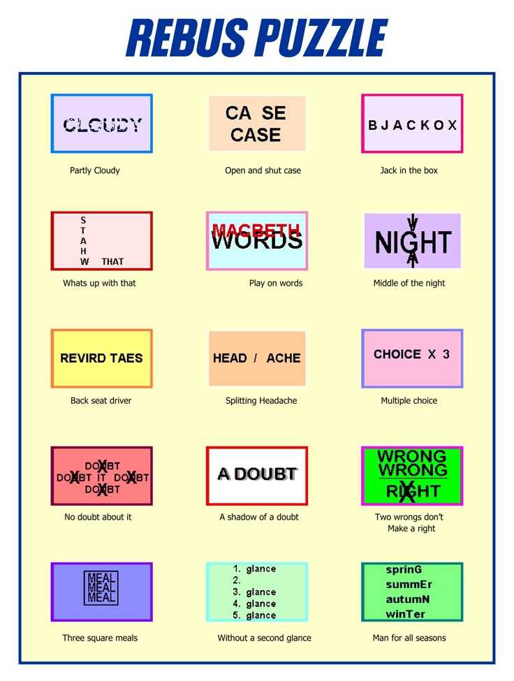 answer key rebus puzzles with answers printable answer key rebus puzzles with answers printable