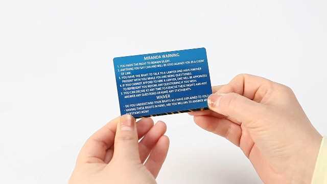 miranda rights card printable