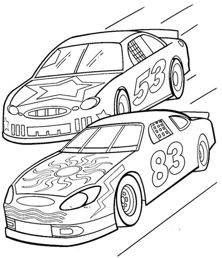 race car coloring pages free printable