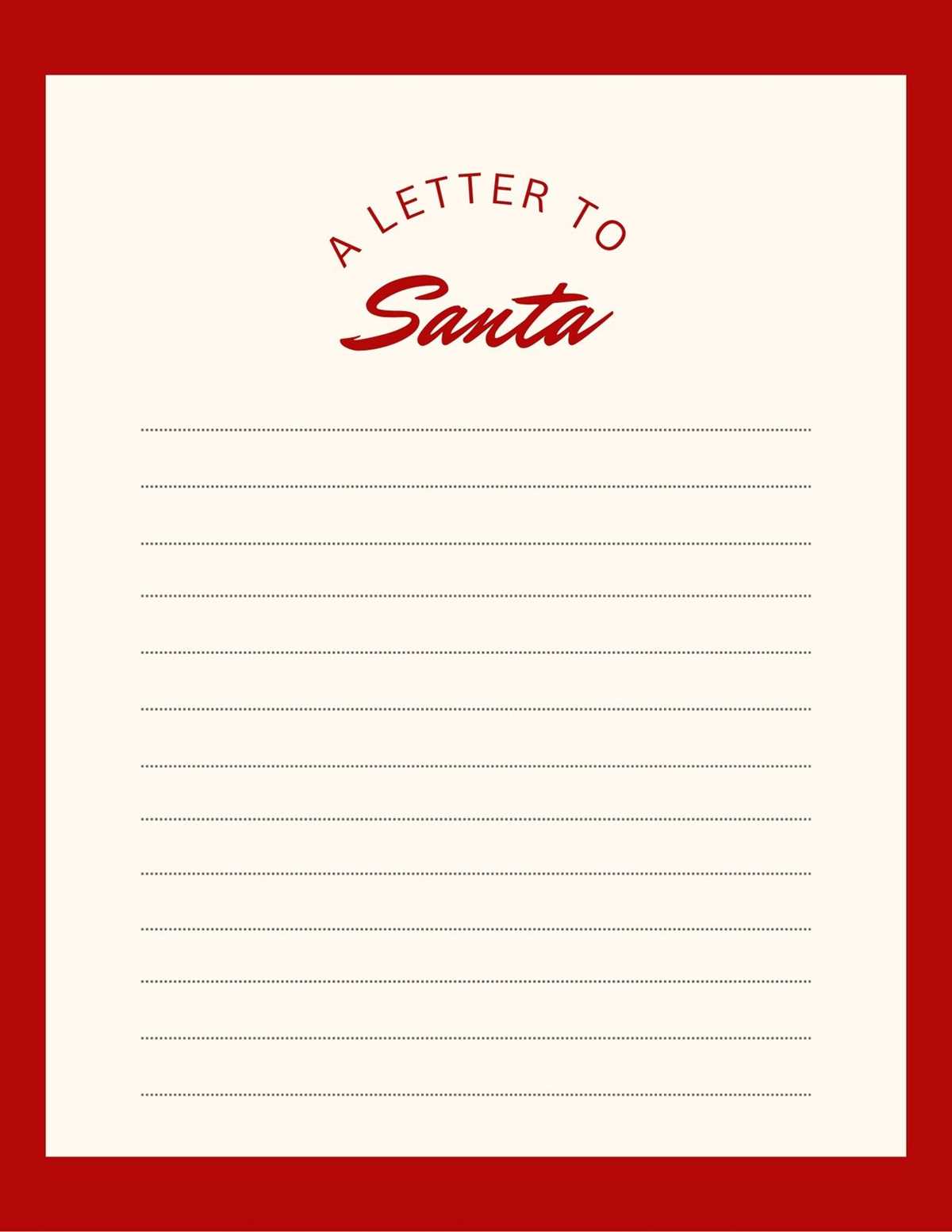 santa letter template free printable santa letter template free printable