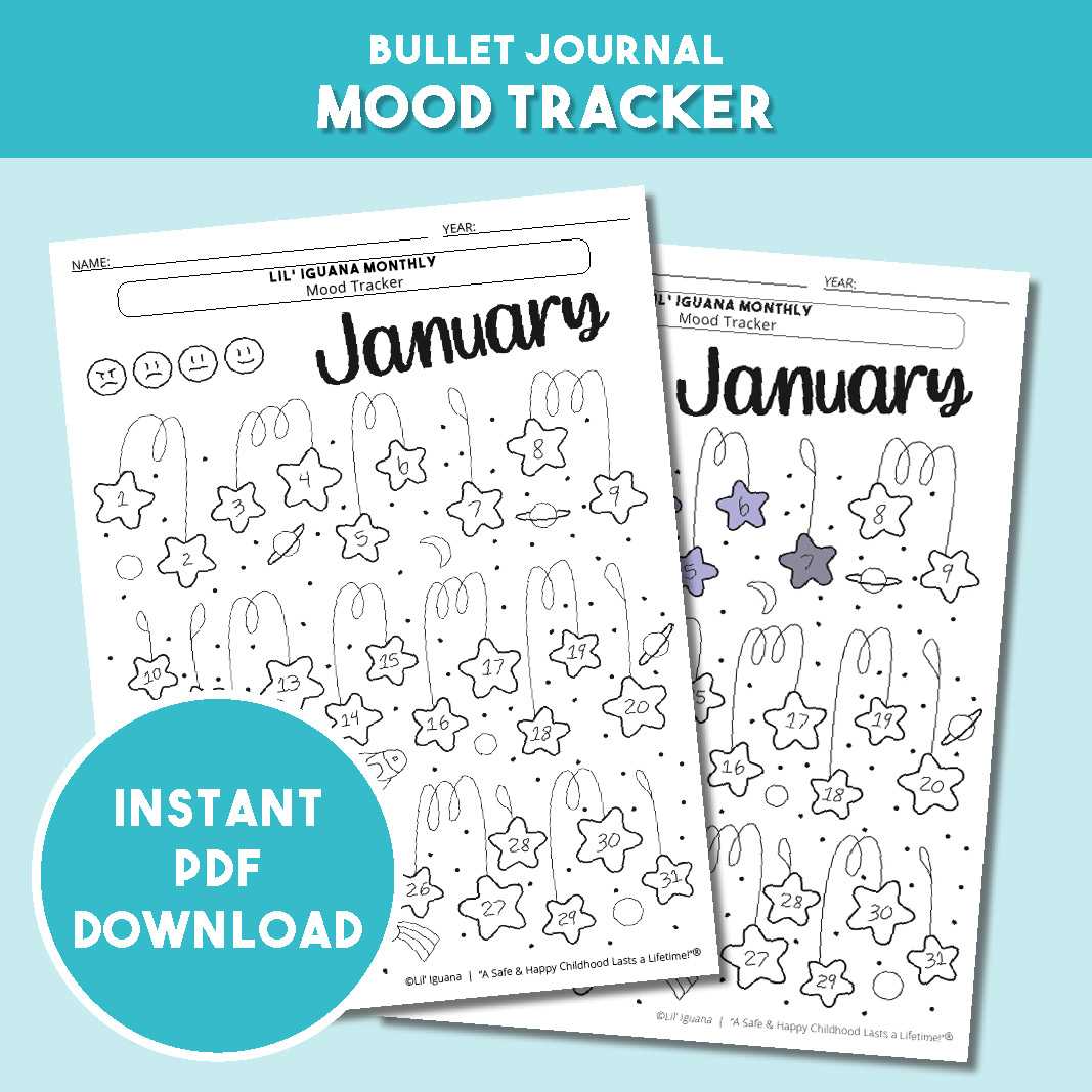 free mood tracker printable
