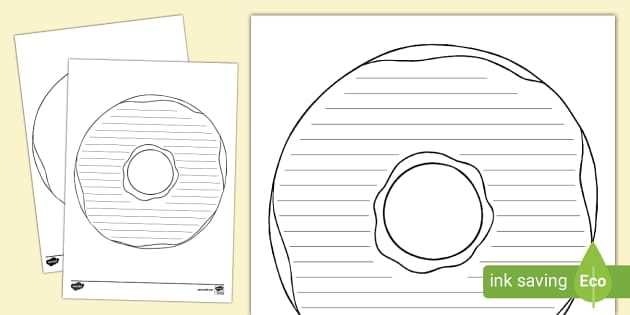 donut template printable