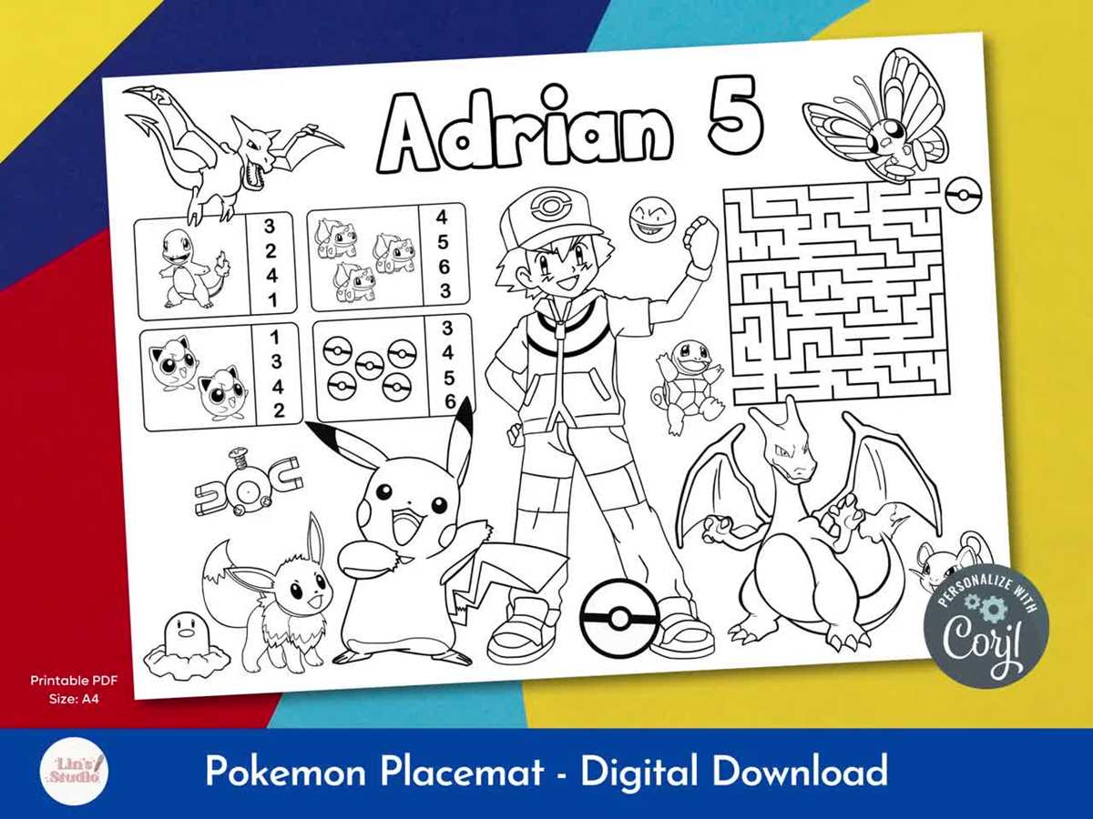 pokemon free printables coloring pages