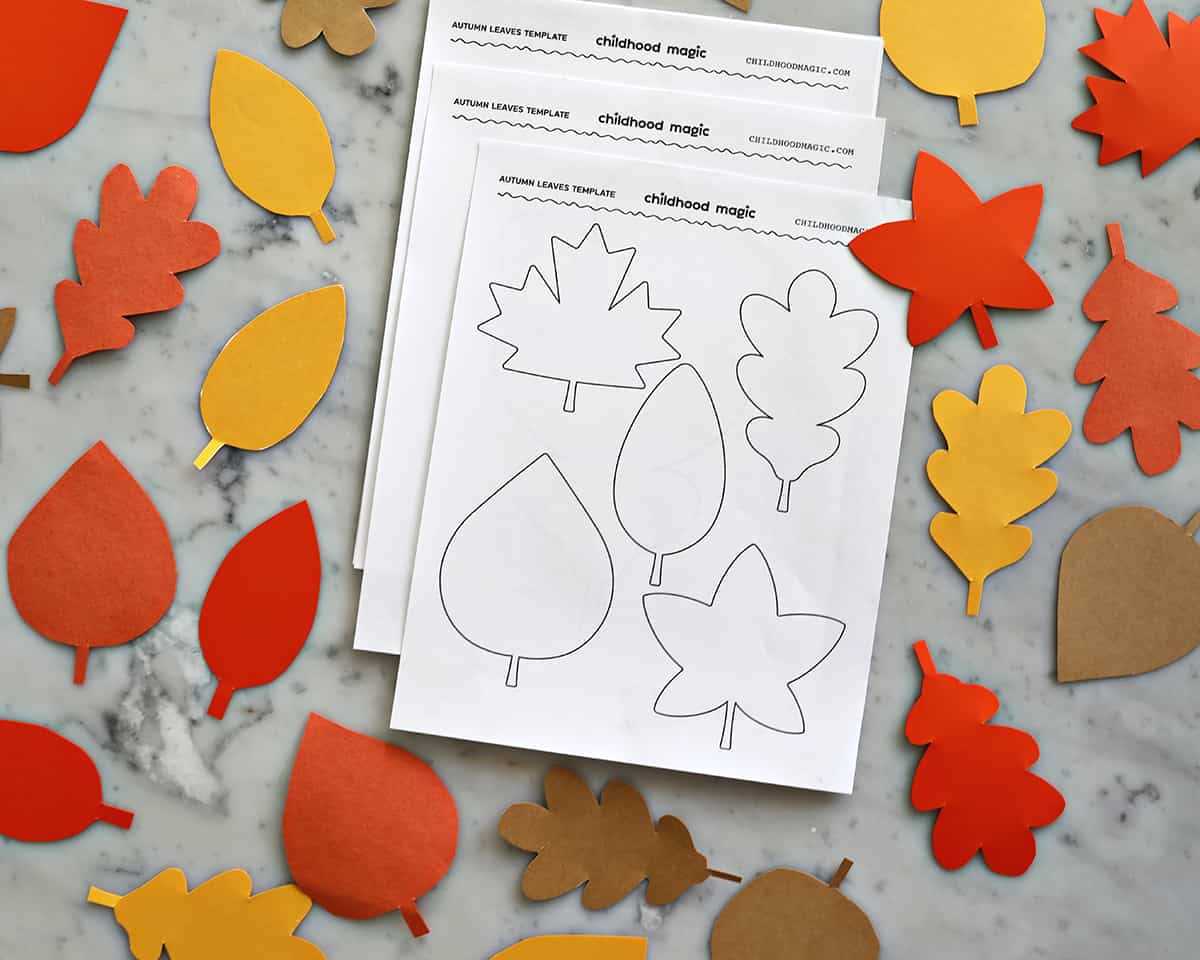 fall leaves free printables