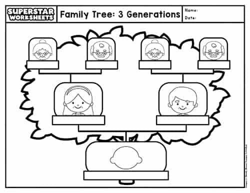 family tree worksheet printable family tree worksheet printable