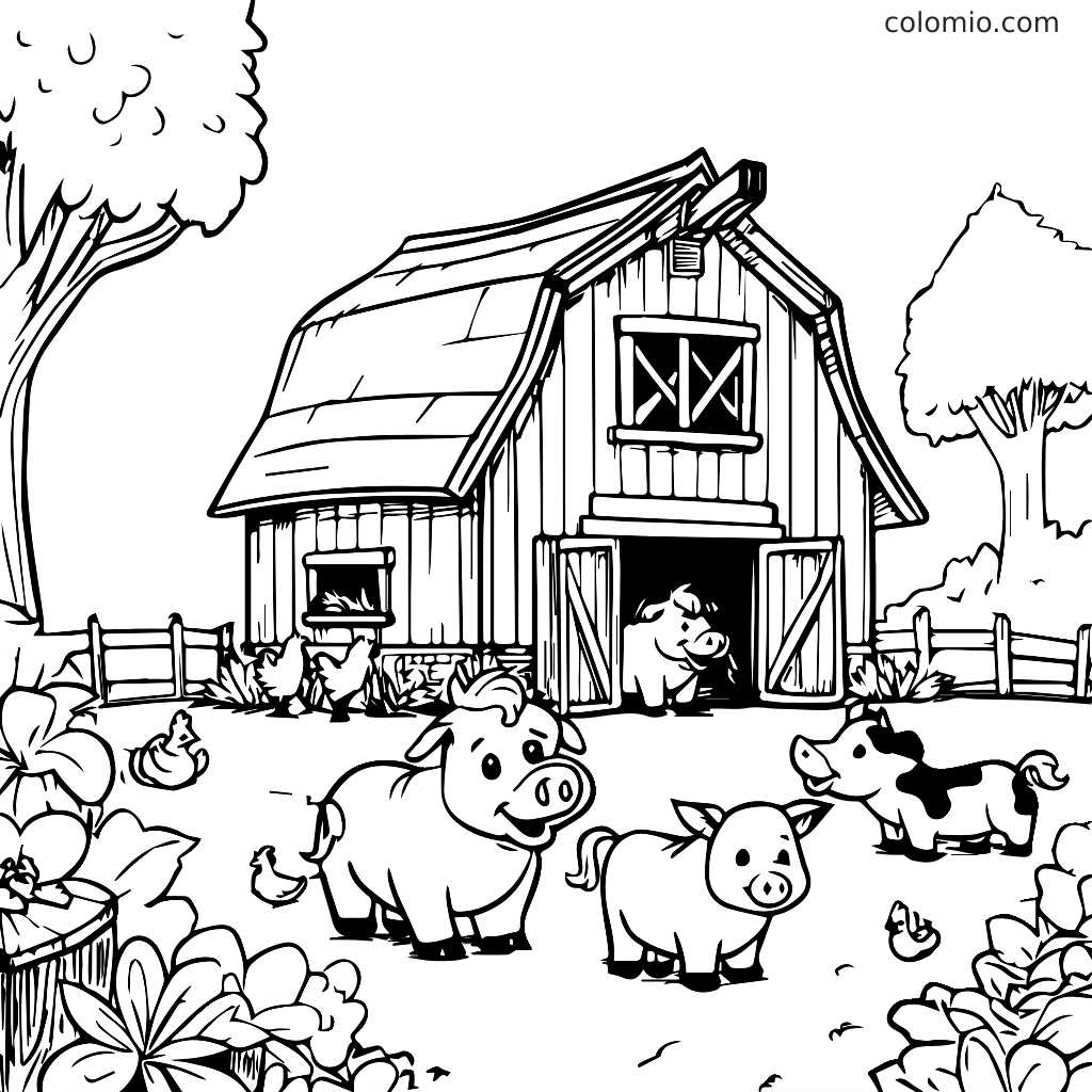farm animals printable coloring pages farm animals printable coloring pages