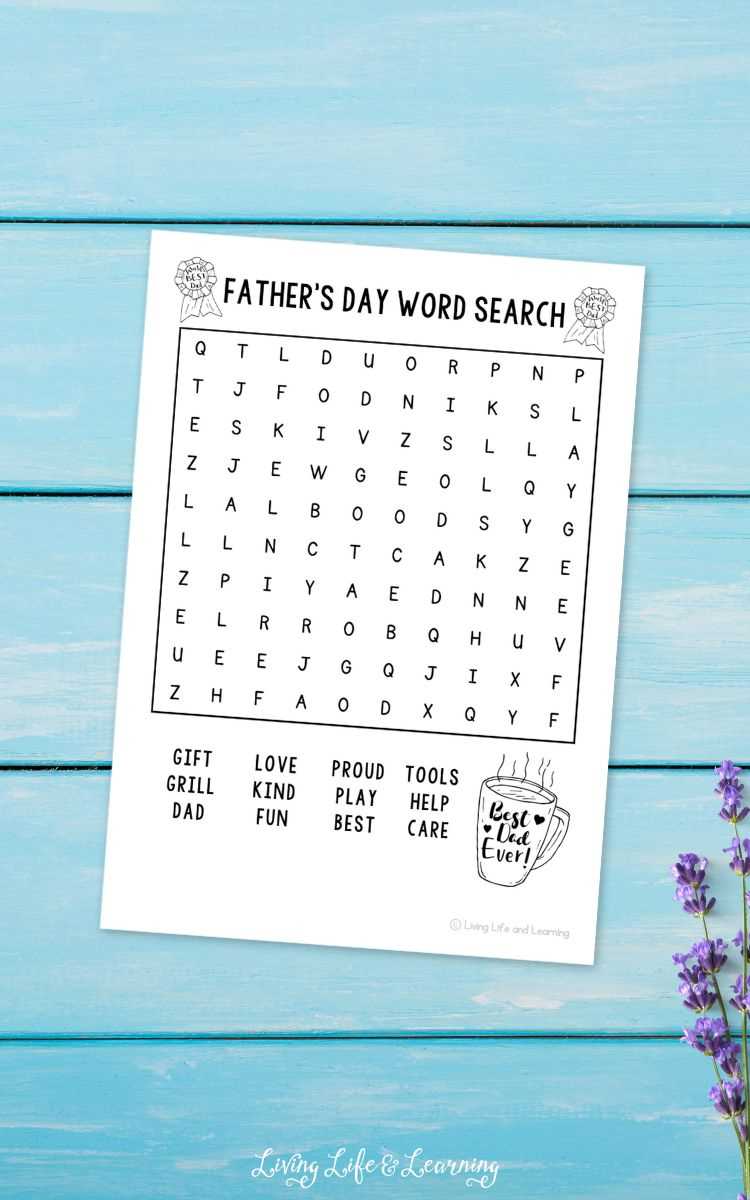 fathers day word search printable fathers day word search printable