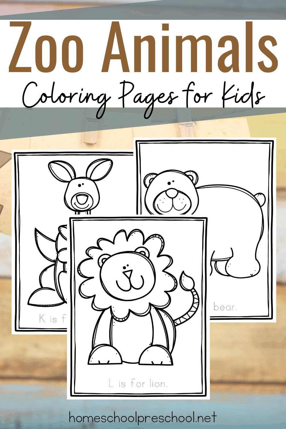 printable zoo coloring pages