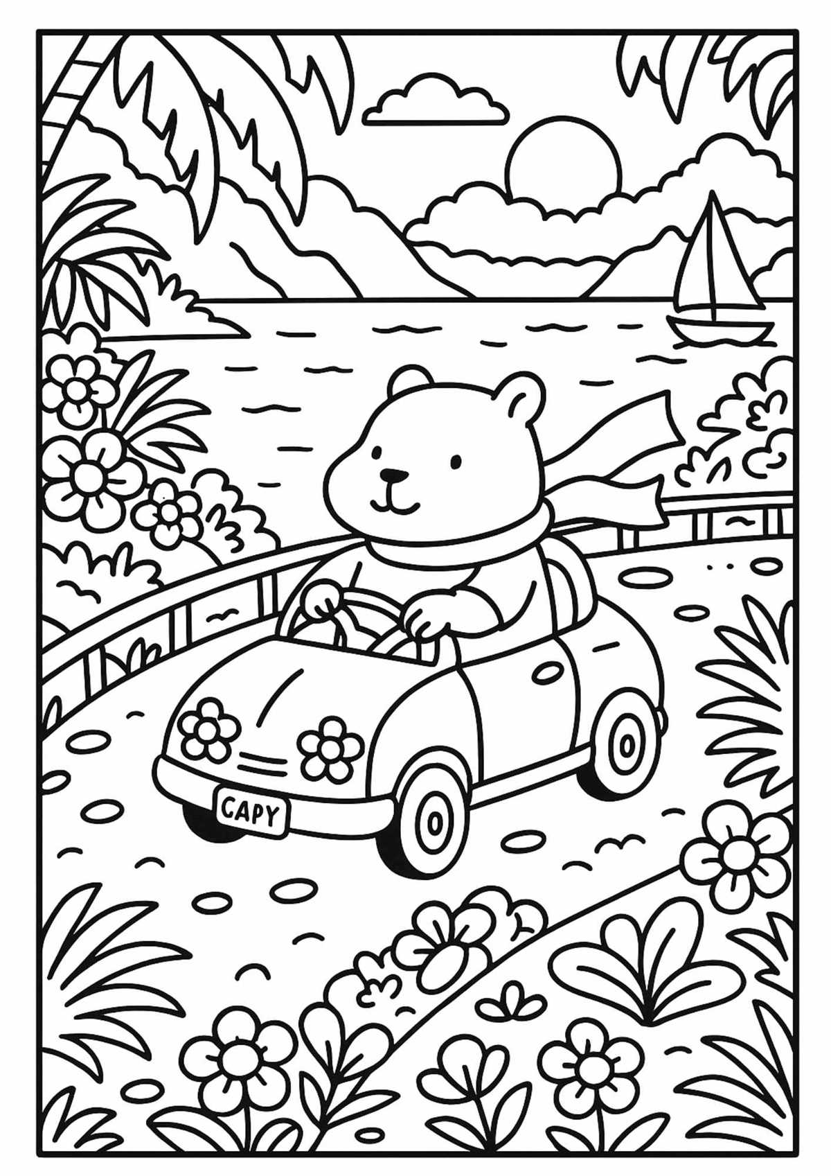 free printable capybara coloring pages free printable capybara coloring pages