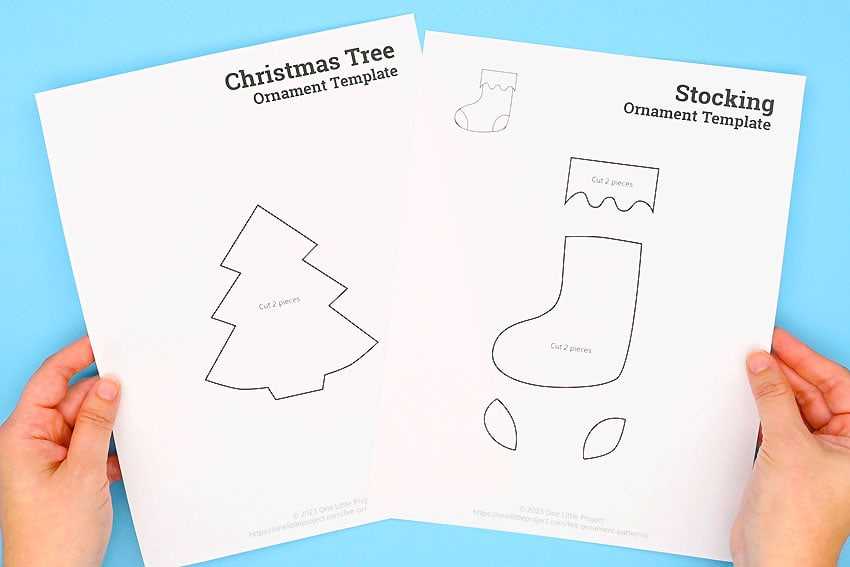 felt ornament patterns free printable