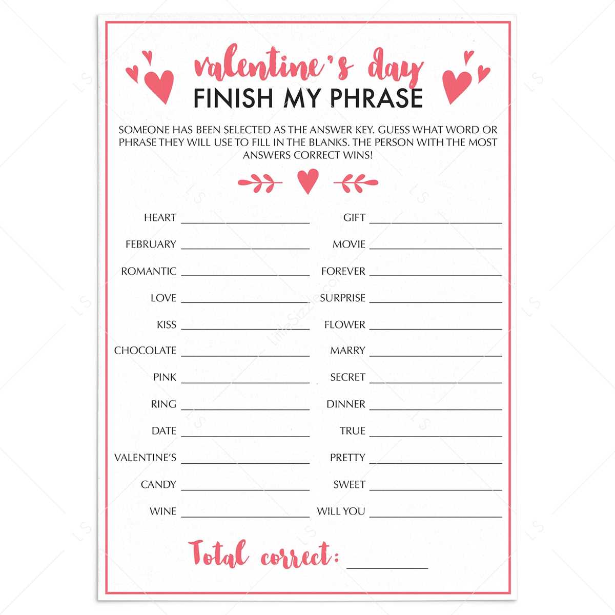 finish the phrase for seniors printable