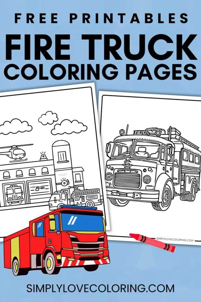 fire truck coloring pages printable