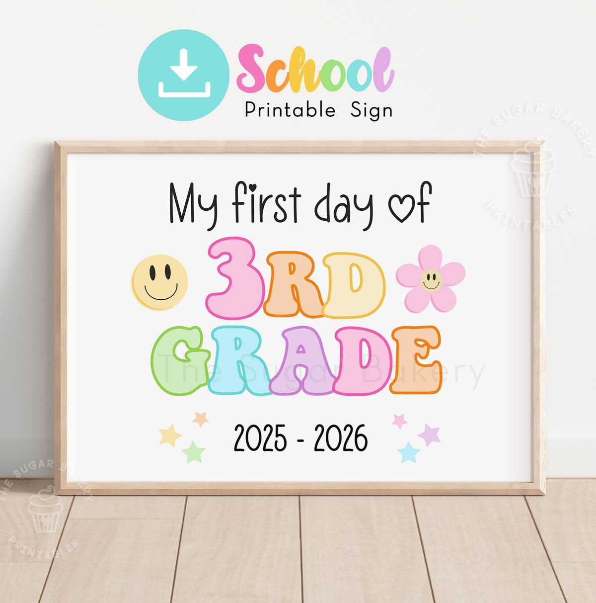 first day of 3rd grade printable
