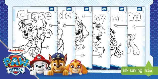 free printable print paw patrol coloring pages