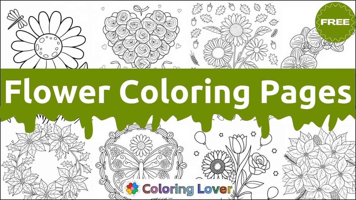 flower color pages free printable flower color pages free printable