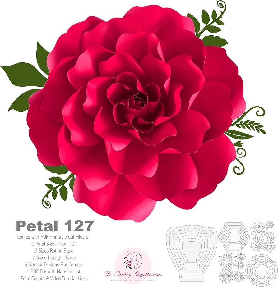 flower petal printable template