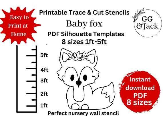 fox printable template