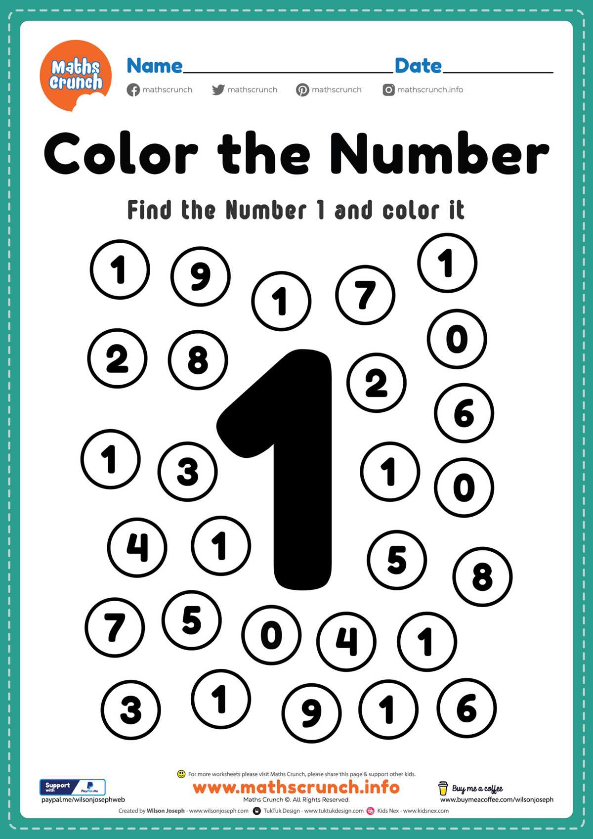 color by numbers printable worksheets
