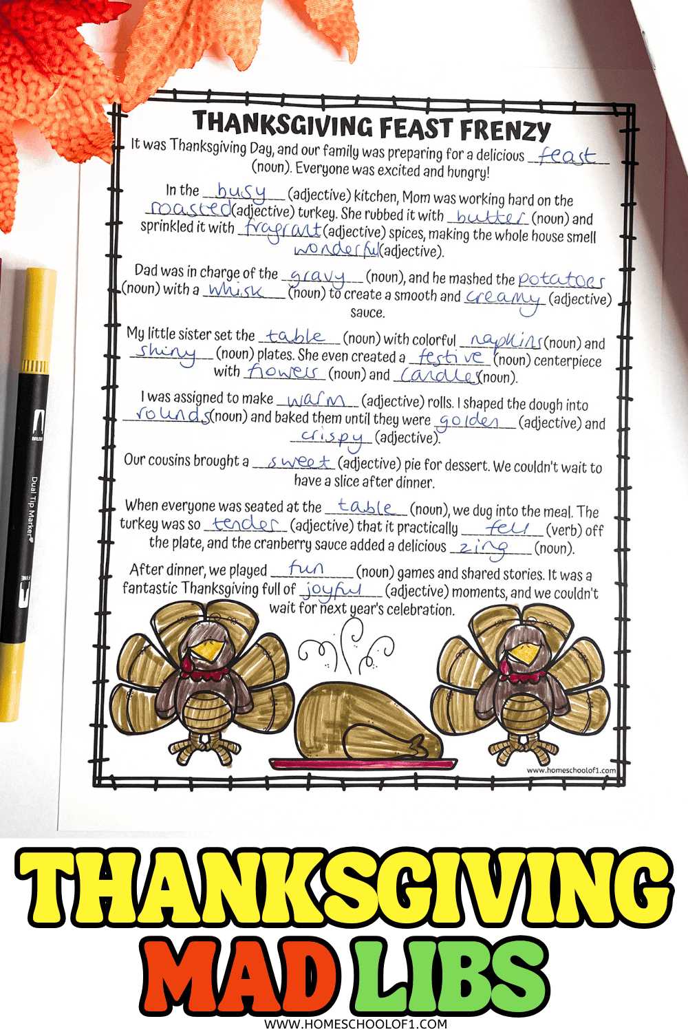 thanksgiving mad lib printables free thanksgiving mad lib printables free